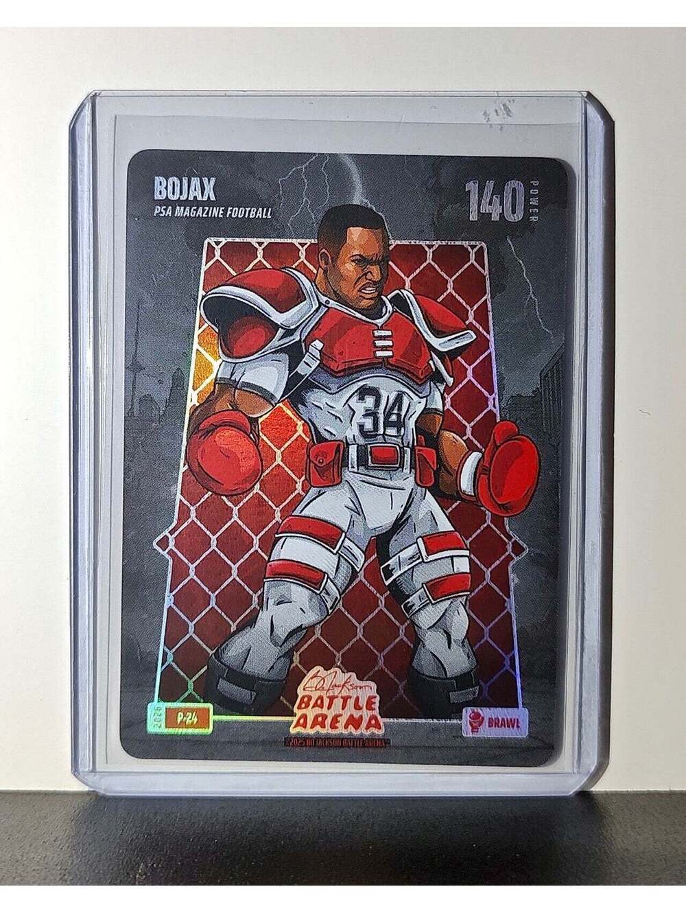 Bo Jackson 2026 Battle Arena #P-24 BOJAX PSA Magazine Football Card 140 Power